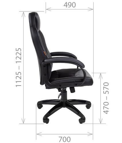 Компьютерное кресло Chairman Game 17 Black. Фото 4 в описании