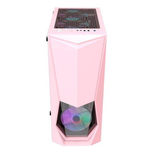 Корпус 1stPlayer DK-3 ATX Tempered Glass Pink DK-3-PK-3G6. Фото 2 в описании