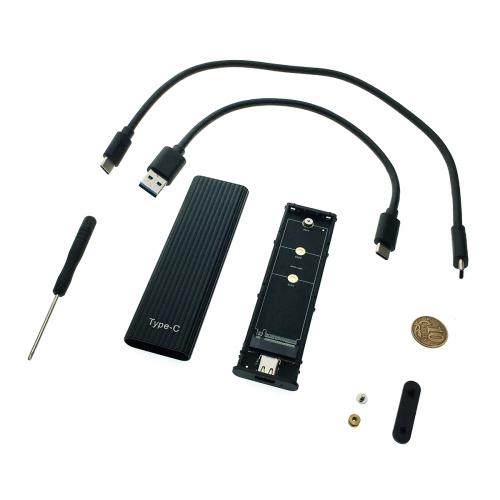 Внешний корпус Espada USB 3.1 to M.2 nMVE SSD USBnVME4 ver.2. Фото 1 в описании