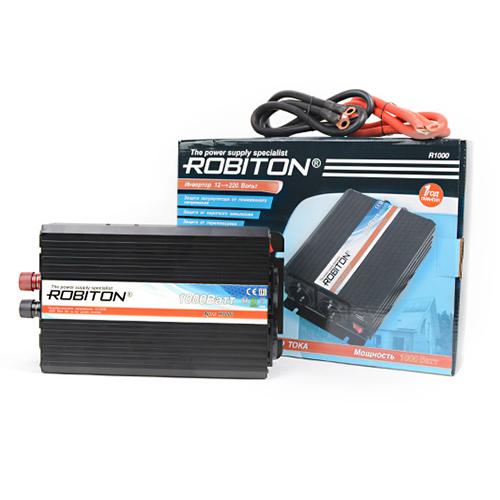 Автоинвертор Robiton R1000 (1000Вт) с 12В на 220В 13203. Фото 2 в описании