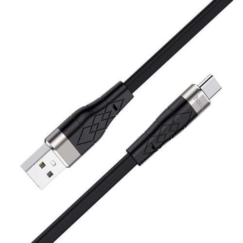 Аксессуар Hoco X53 Angel USB - Type-C 2.4A 1m Black 6931474738097. Фото 3 в описании