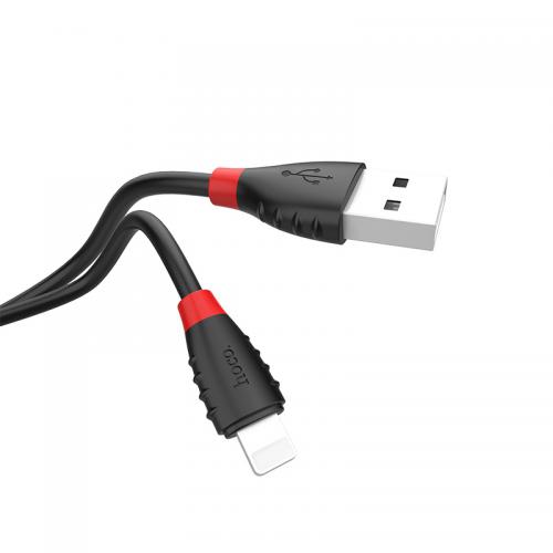 Аксессуар Hoco X27 Excellent USB - Lightning 2.4A 1.2m Black 6957531085454. Фото 2 в описании