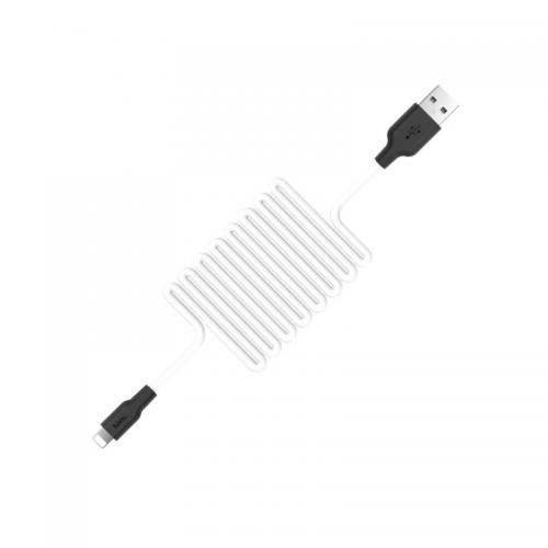Аксессуар Hoco X21 Silicone USB - Lightning 1m White 6957531071365. Фото 2 в описании