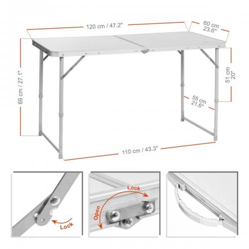 Стол Nisus Folding Table N-FT-21407A / 234963. Фото 3 в описании