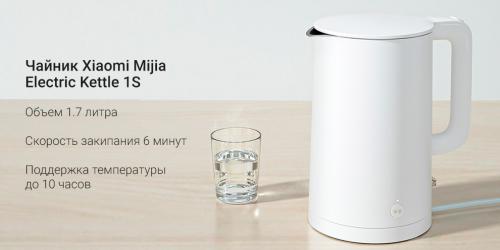 Чайник Xiaomi Mijia Electric Kettle 1S 1.7L MJDSH03YM. Фото 5 в описании