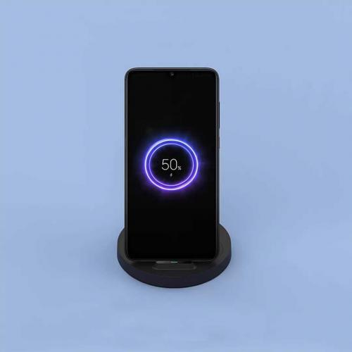 Зарядное устройство Xiaomi Vertical Wireless Charger 20W Black. Фото 5 в описании