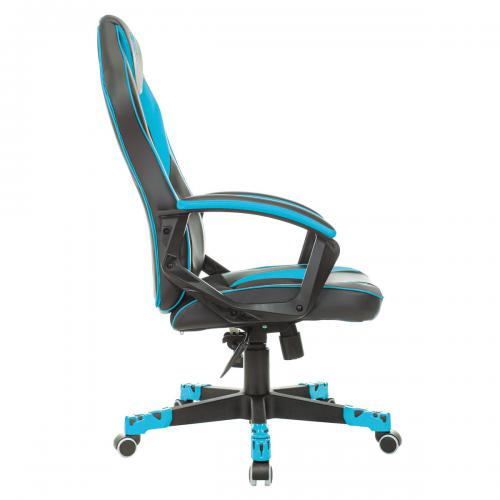 Компьютерное кресло Бюрократ Zombie Game 16 текстиль, эко.кожа Black-Light Blue. Фото 3 в описании
