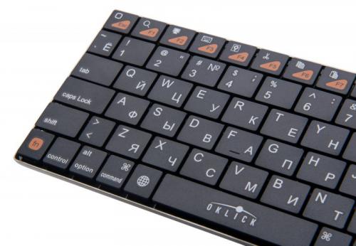 Клавиатура Oklick 840S Wireless Bluetooth Keyboard. Фото 5 в описании