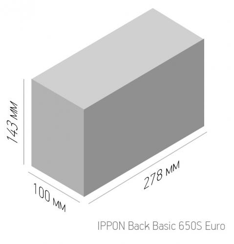 Источник бесперебойного питания Ippon Back Basic 650 S Euro. Фото 5 в описании