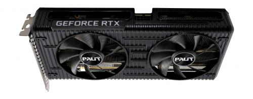 Видеокарта Palit GeForce RTX 3060 Dual OC 12Gb 1837Mhz PCI-E 4.0 12288Mb 15000Mhz 192 bit HDMI 3xDP HDCP NE63060T19K9-190AD. Фото 2 в описании