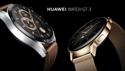 Умные часы Huawei GT 3 JPT-B19 Black SS-Black Fluoroelastomer 55026974. Фото 1 в описании
