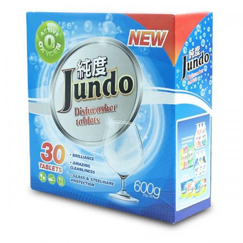 Таблетки для посудомоечных машин Jundo Active Oxygen 3 в 1 30шт 4903720020180. Фото 2 в описании