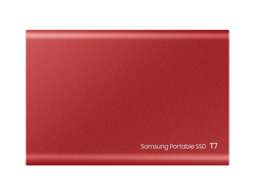 Твердотельный накопитель Samsung Portable T7 1Tb Red MU-PC1T0R/WW. Фото 3 в описании