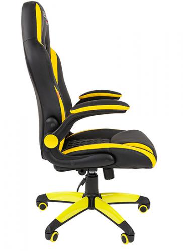 Компьютерное кресло Chairman Game 15 Экопремиум Black-Yellow 00-07069668. Фото 2 в описании