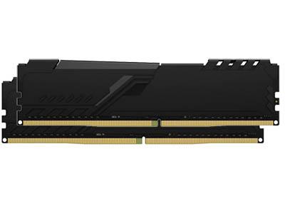 Модуль памяти Kingston Fury Beast Black DDR4 DIMM 3600Mhz PC28800 CL18 - 32Gb Kit (2x16Gb) KF436C18BBK2/32. Фото 1 в описании