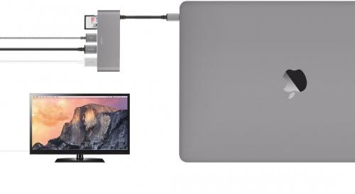 Модуль расширения Moshi USB Type-C Multimedia Adapter Grey 99MO084213. Фото 6 в описании