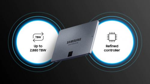 Твердотельный накопитель Samsung SSD 870 QVO 2Tb MZ-77Q2T0BW. Фото 3 в описании