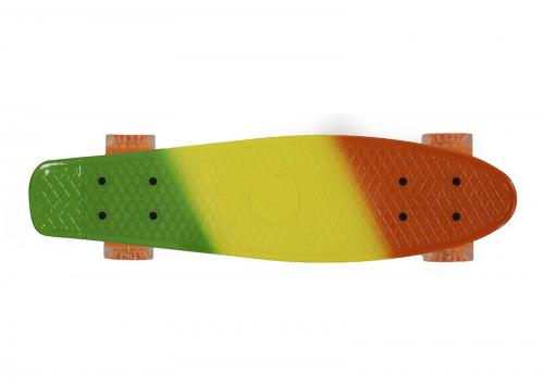 Скейт Black Aqua SK-2206D Orange-Yellow-Green. Фото 1 в описании