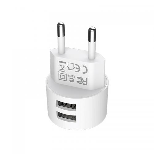 Зарядное устройство Borofone BA23A USB 2.4A с IC White 6931474703996. Фото 2 в описании