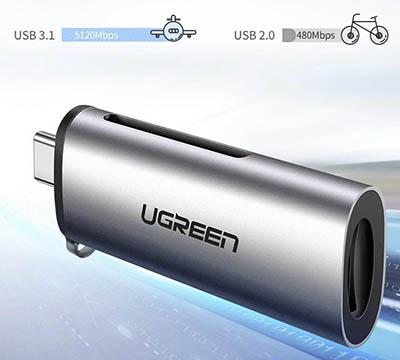 Карт-ридер Ugreen USB Type-C 3.1 для TF/SD 50704. Фото 3 в описании