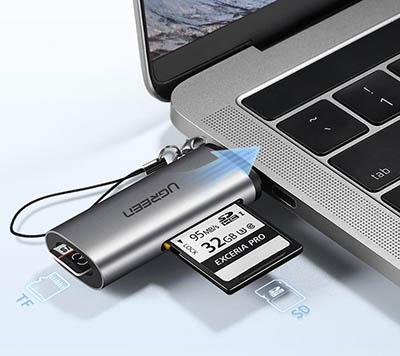 Карт-ридер Ugreen USB Type-C 3.1 для TF/SD 50704. Фото 2 в описании