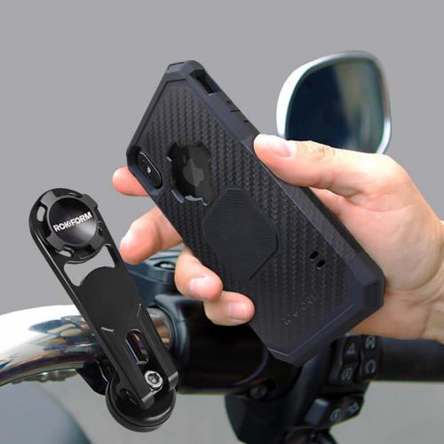 Крепление для телефона Rokform Motorcycle Handlebar Phone Mount 334101P. Фото 1 в описании