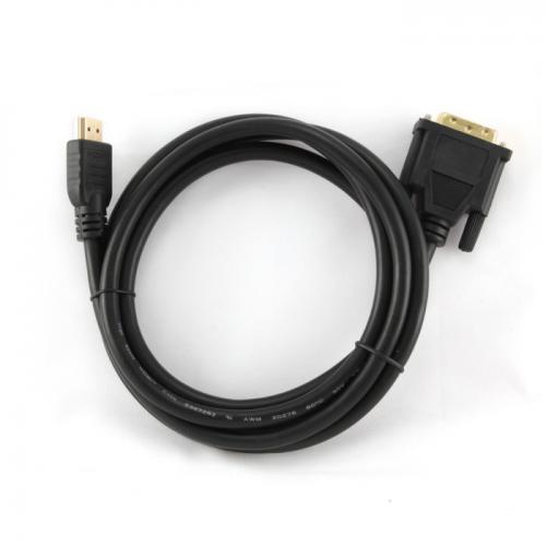 Аксессуар Gembird Cablexpert HDMI-DVI 19M/19M 1.8m Single Link Black CC-HDMI-DVI-6. Фото 1 в описании