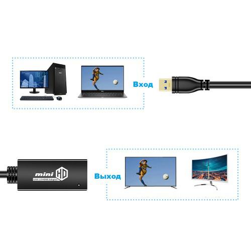 Аксессуар KS-is USB 3.0 - HDMI KS-522. Фото 2 в описании