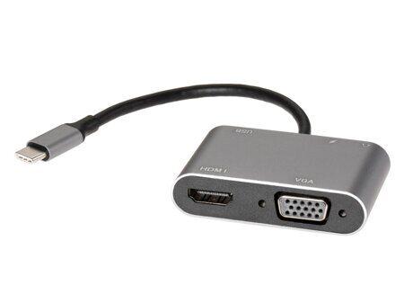 Адаптер AOpen USB Type-C - VGA / HDMI / PD ACU4511. Фото 2 в описании