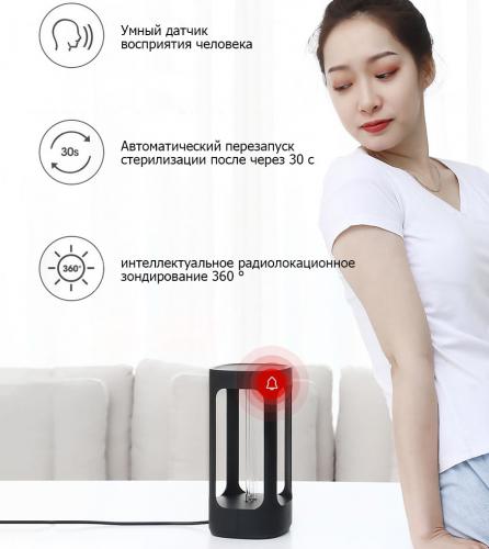 Ультрафиолетовая лампа Xiaomi Five Intelligent Disinfection Sterilization Lamp Black YSXDD001YS. Фото 2 в описании