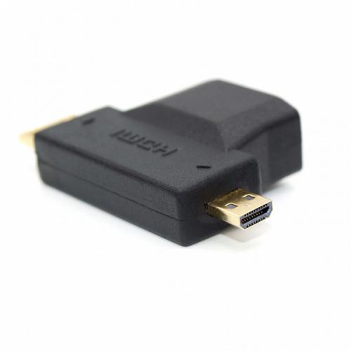 Аксессуар KS-is 2в1 HDMI F - Micro D HDMI/Mini C HDMI M KS-361. Фото 2 в описании