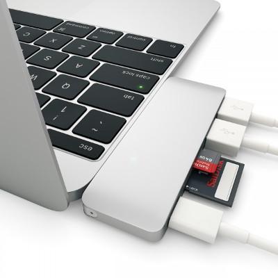 Хаб USB Satechi Combo Hub 3 in 1 USB Type-C USB 3.0 Space Grey B019PHF9UY / ST-TCUPM. Фото 3 в описании