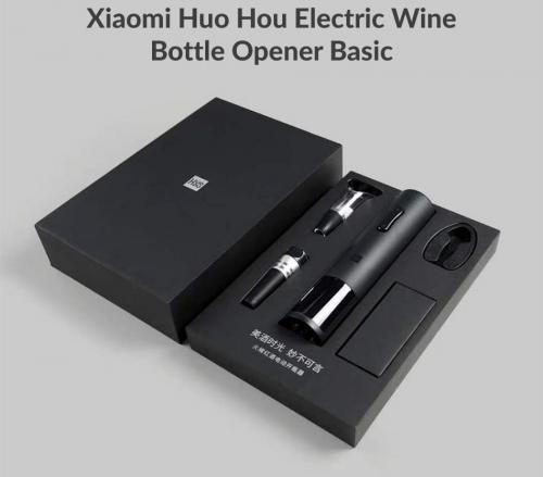 Электроштопор Xiaomi Huo Hou Electric Wine Bottle Opener Basic Black HU0047. Фото 1 в описании