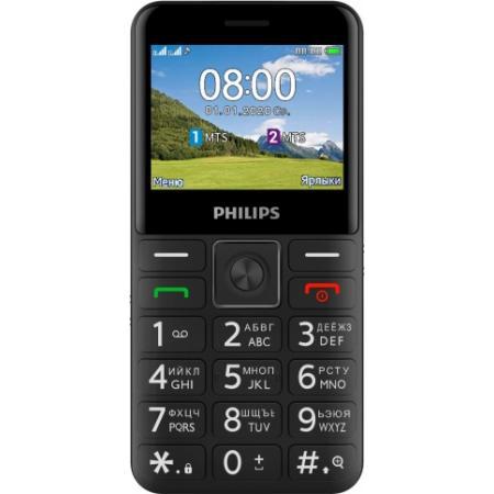 Сотовый телефон Philips E207 Xenium Black. Фото 2 в описании