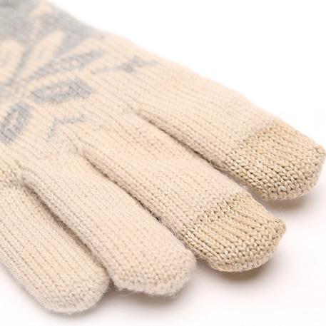 Теплые перчатки для сенсорных дисплеев Xiaomi Mi Wool Screen Touch Gloves Woman р.UNI Beige. Фото 2 в описании