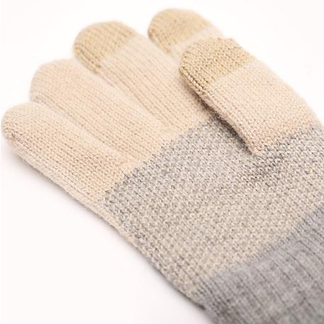 Теплые перчатки для сенсорных дисплеев Xiaomi Mi Wool Screen Touch Gloves Woman р.UNI Beige. Фото 1 в описании