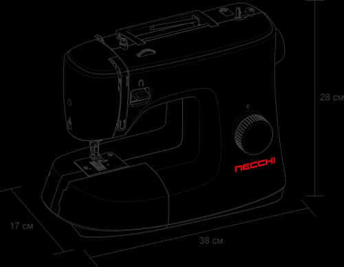 Швейная машинка Necchi 2437. Фото 21 в описании