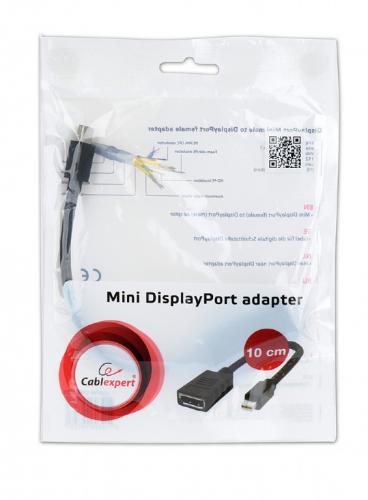 Аксессуар Gembird Cablexpert miniDisplayPort - DisplayPort Black A-mDPM-DPF-001. Фото 1 в описании