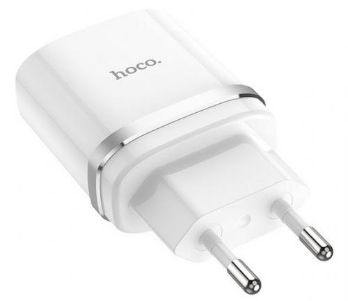 Зарядное устройство Hoco C12Q Smart 1xUSB 3A 18W QC3.0 / QC2.0 White. Фото 2 в описании