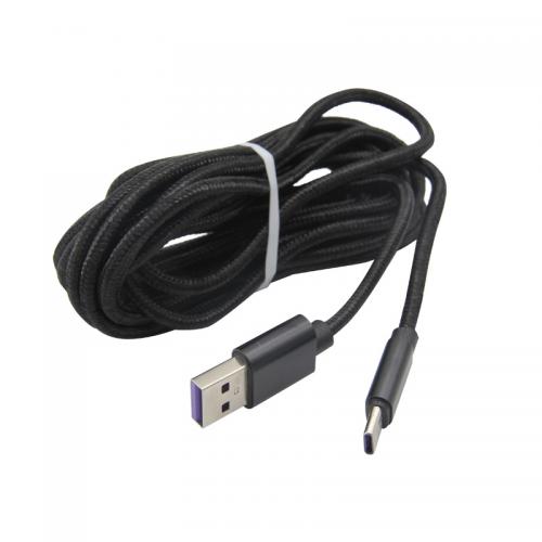 Аксессуар Red Line USB - Type-C 3m Black HS-PS5603A / УТ000027463. Фото 2 в описании