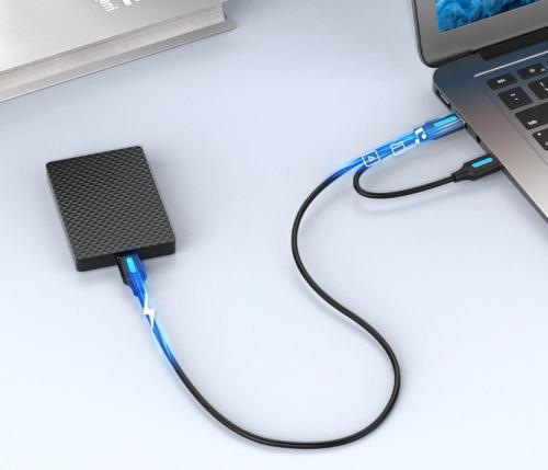 Аксессуар Vention USB 3.0 AM - Micro B / USB 2.0 AM 50cm CQPBD. Фото 2 в описании