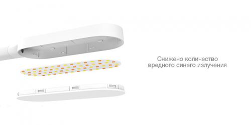 Настольная лампа Xiaomi Yeelight LED Charging Clamp Table Lamp White 5W. Фото 5 в описании