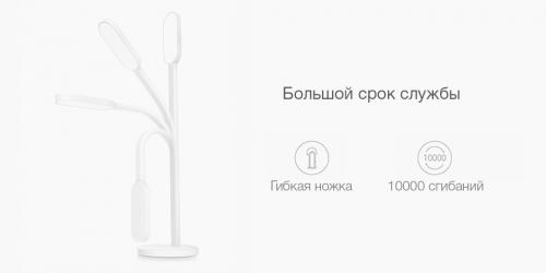 Настольная лампа Xiaomi Yeelight LED Charging Clamp Table Lamp White 5W. Фото 2 в описании