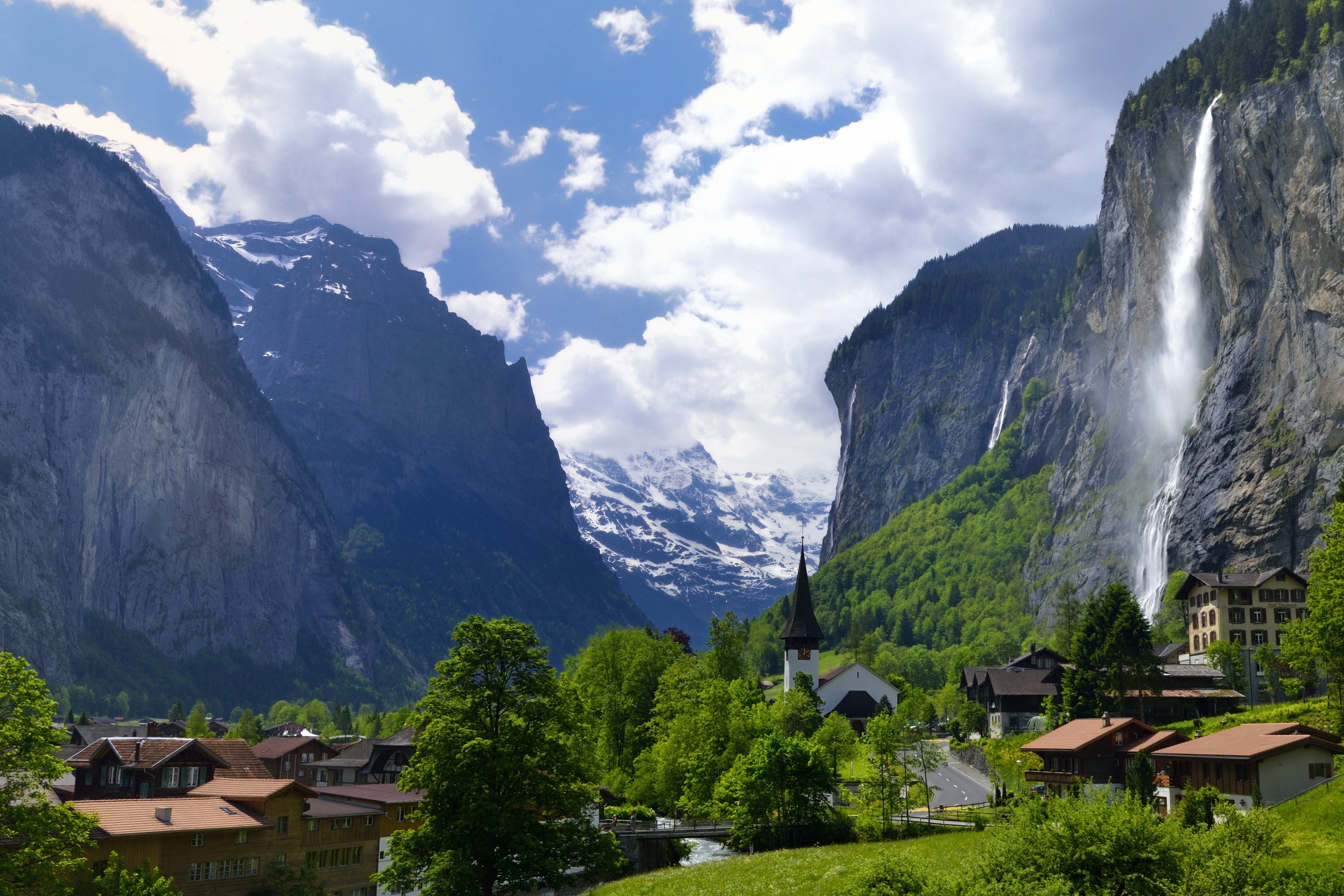 Долина водопадов Швейцария - фото и картинки: 70 штук